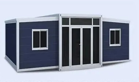 Customizable 20ft/40ft Folding Pack Container House: Complete with Bathroom, Kitchen, Covered Porch, and Double Wing Expansion Orange Compass