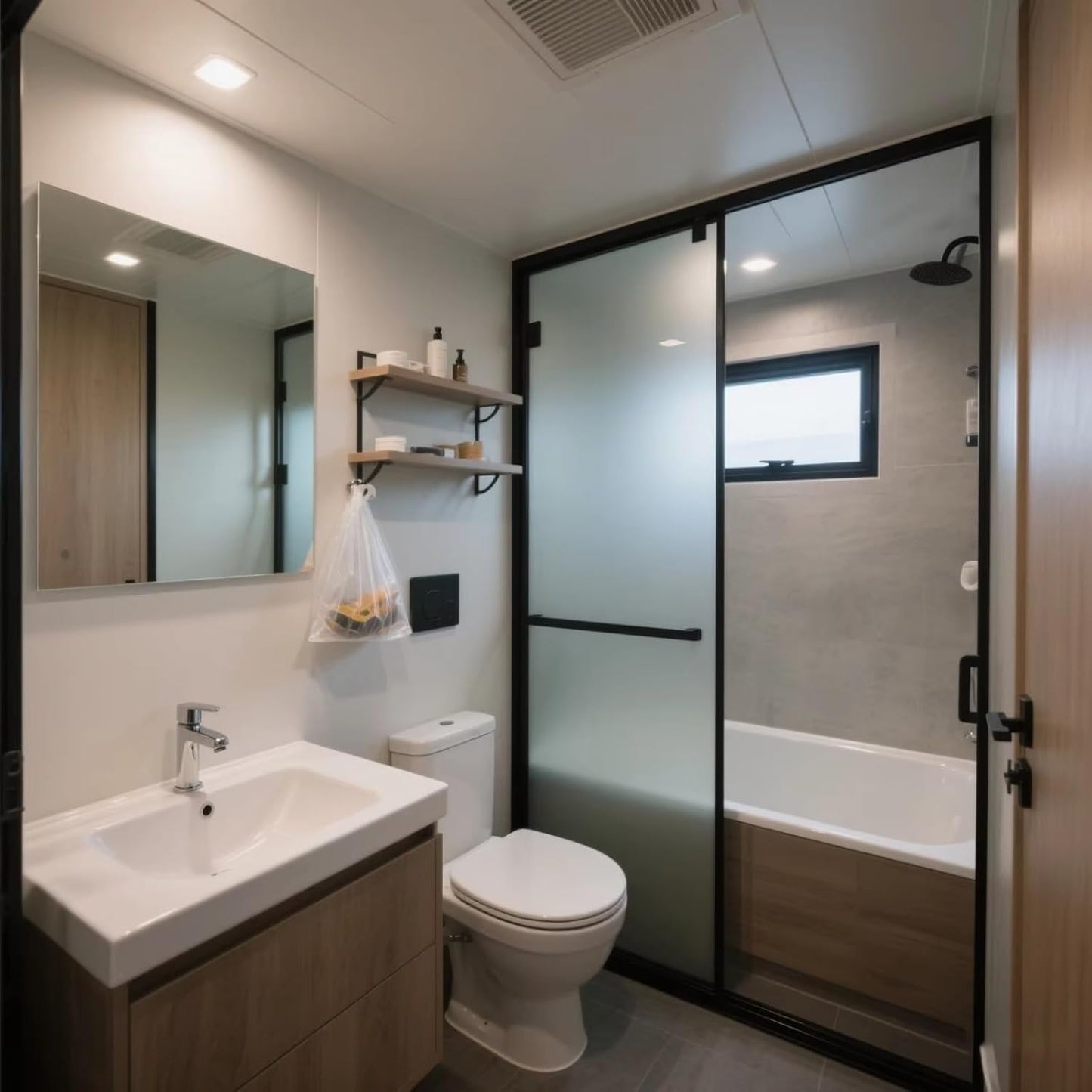 40FT Prefab Tiny Home – Expandable Container House with 2–3 Bedrooms, Full Bathroom & Kitchen, Mobile Modular Home for Adults Orange Compass